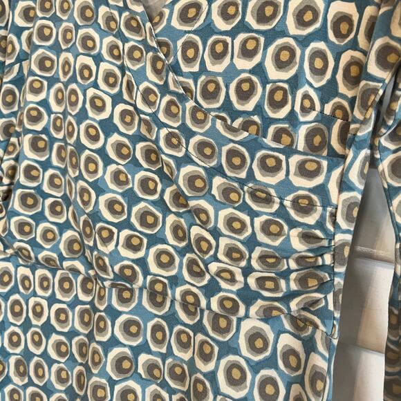 Boden Blue Wrap Style Dress Size 12R - Picture 4 of 8